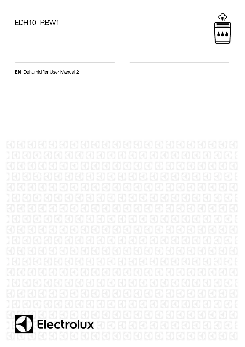 Image de la première page du manuel de l'appareil EDH10TRBW1