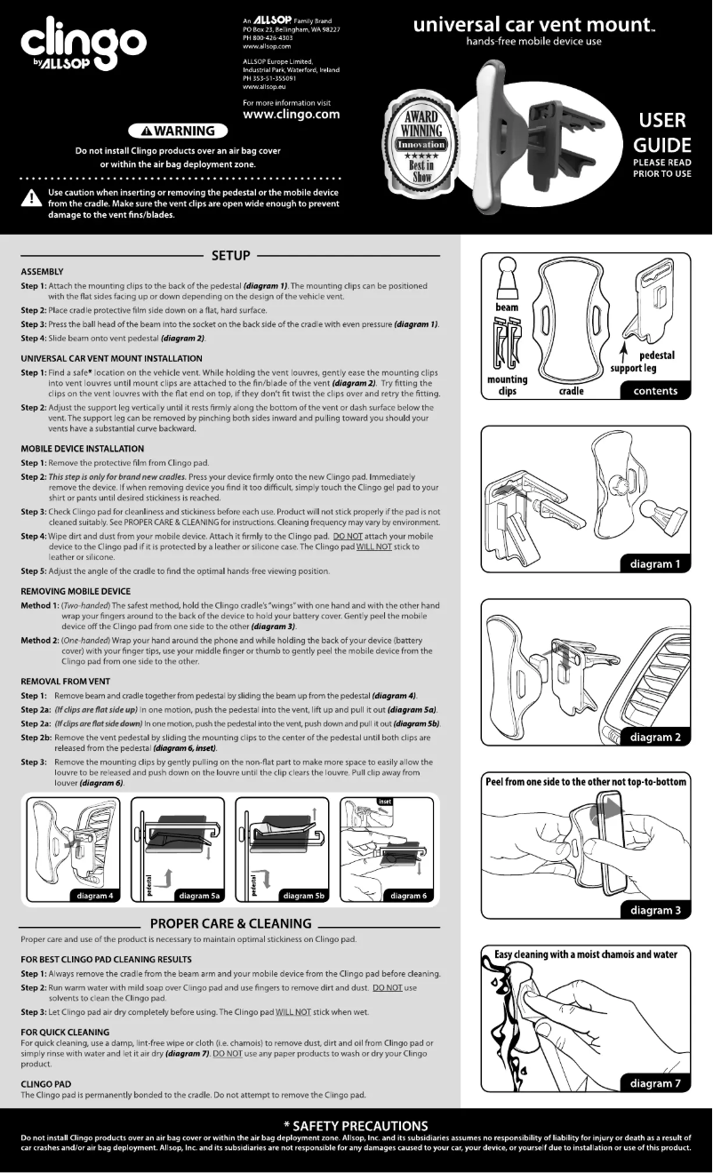 Image de la première page du manuel de l'appareil Vent