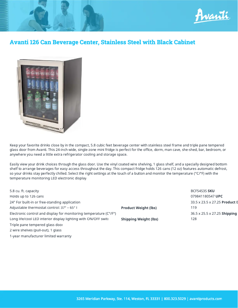 Image de la première page du manuel de l'appareil BCF54S3S