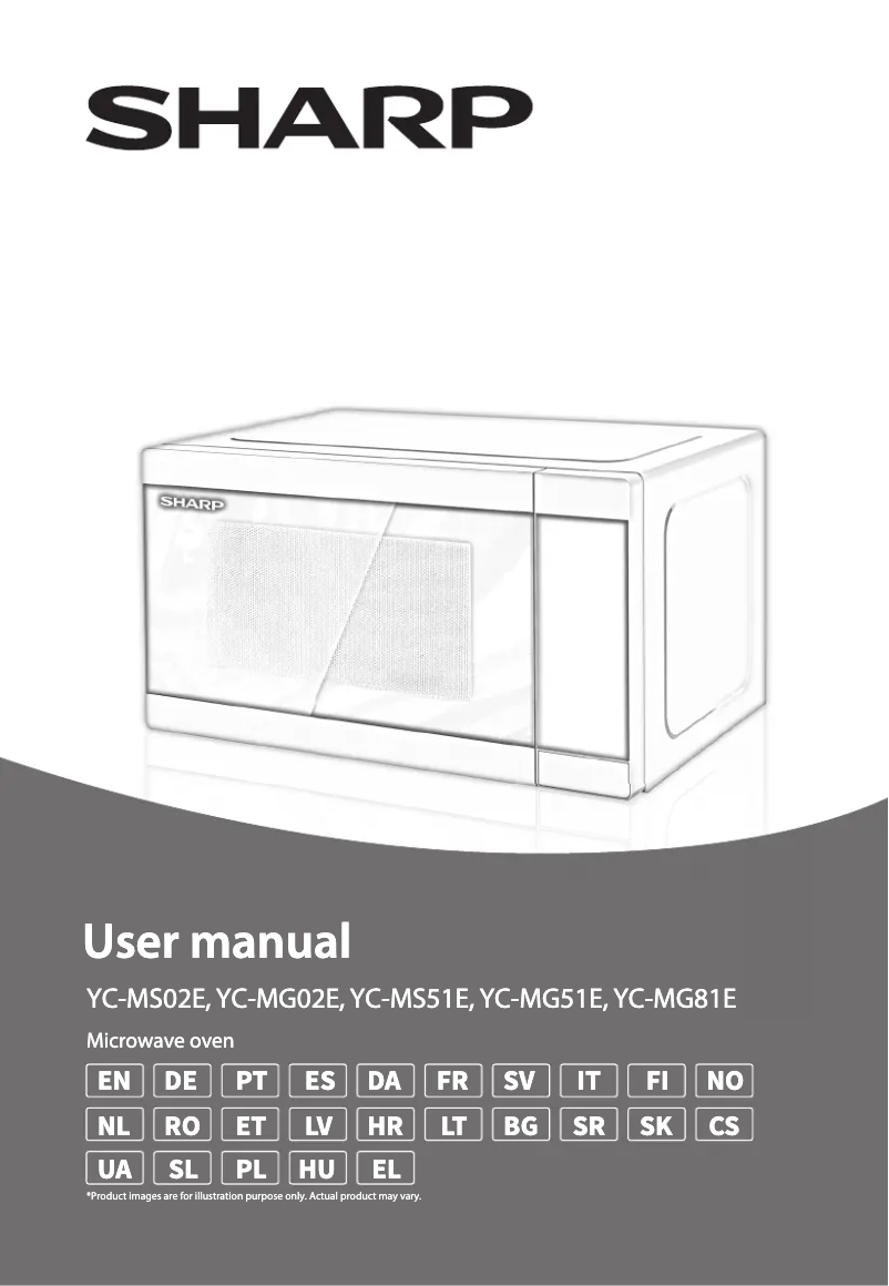 Image de la première page du manuel de l'appareil YC-MG02E