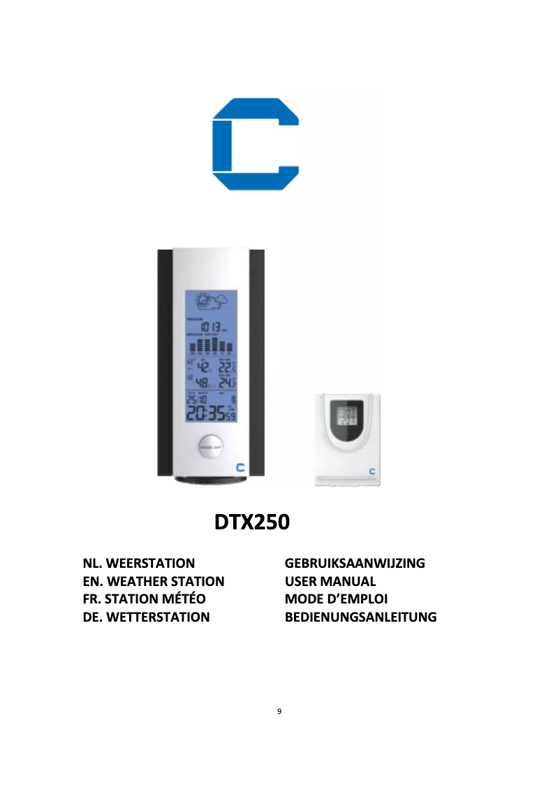 Image de la première page du manuel de l'appareil DTX250