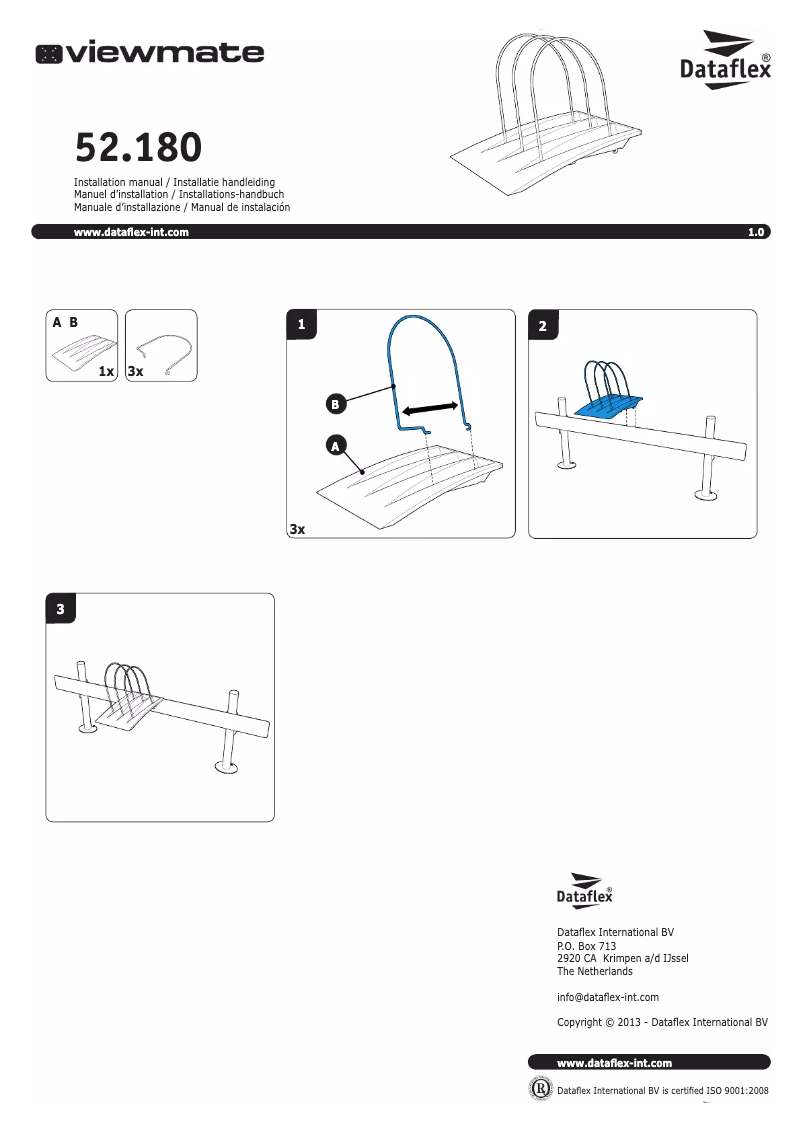 Page n°1 - Manuel utilisateur Dataflex ViewMate 180