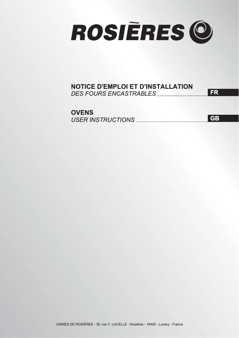 Image de la première page du manuel de l'appareil RF 6411 RB