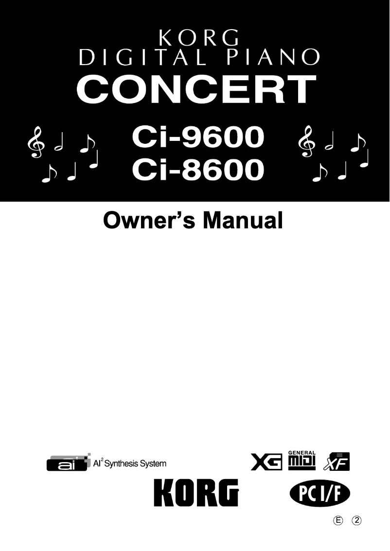 Image de la première page du manuel de l'appareil Concert Ci-8600