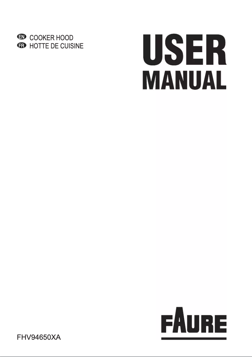 Image de la première page du manuel de l'appareil FHV94650XA