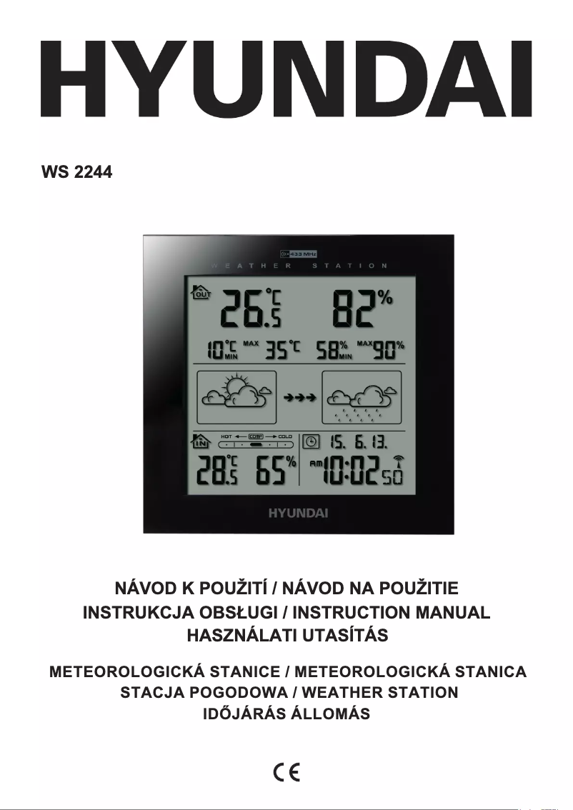 Image de la première page du manuel de l'appareil WS 2244 M