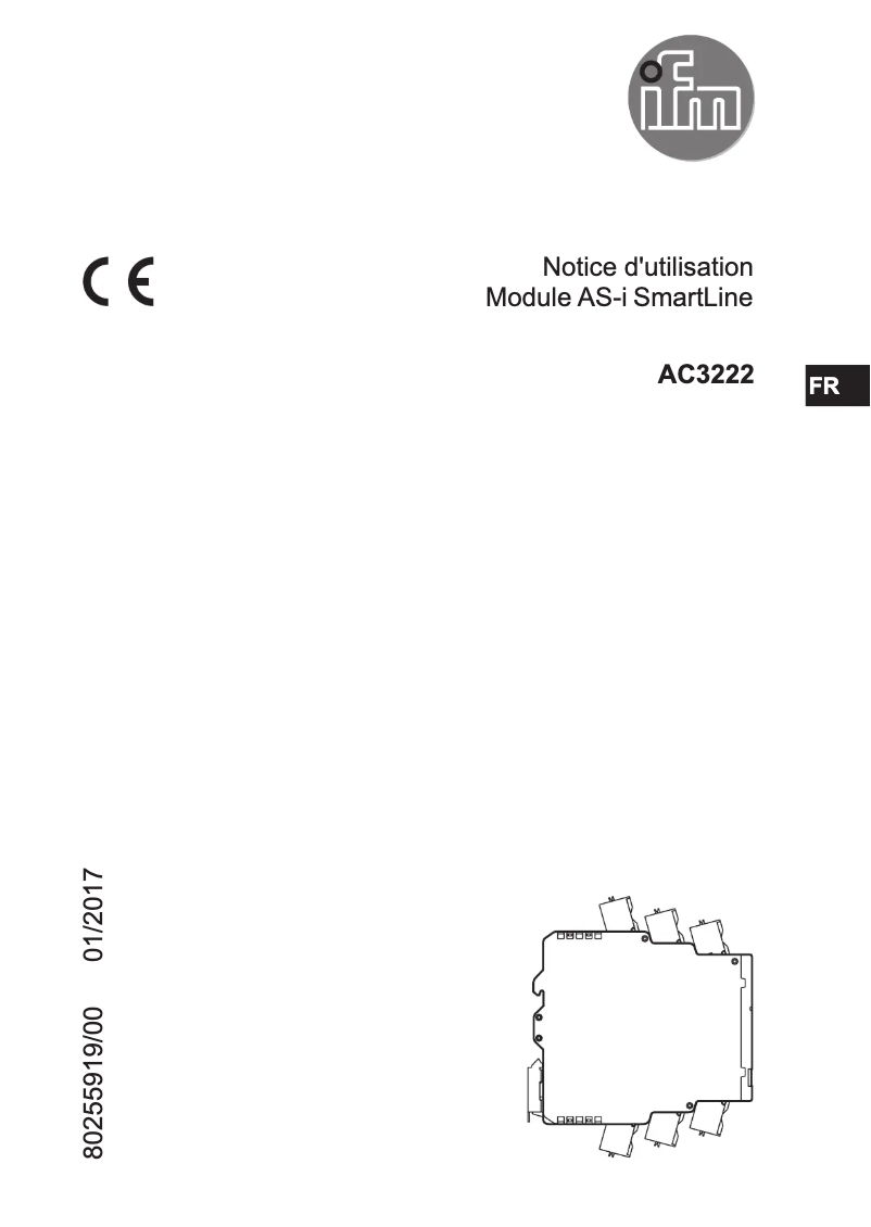Page 1 de la notice Manuel utilisateur IFM AC3222