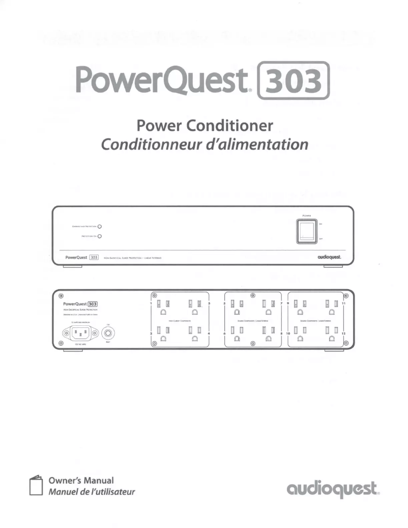 Página 1 del manual Manual de usuario AudioQuest PowerQuest 303