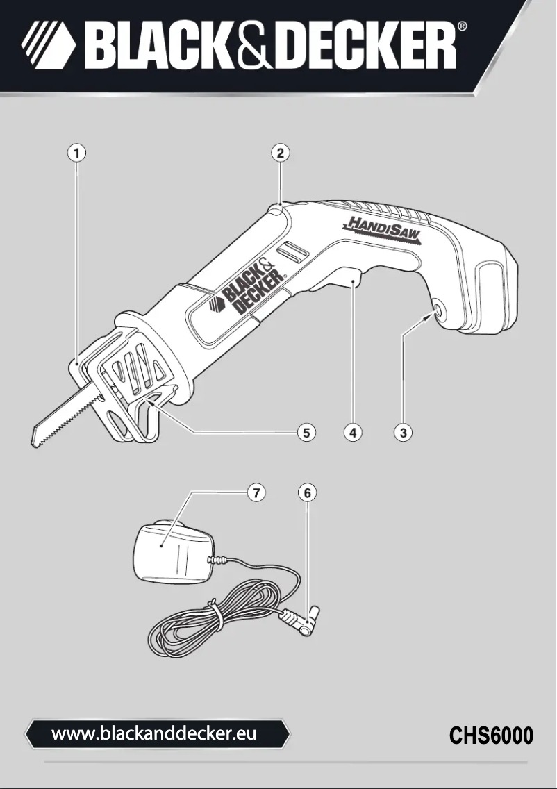 Page 1 de la notice Manuel utilisateur Black & Decker CHS6000