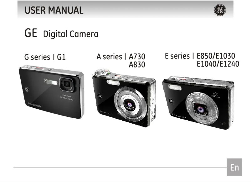 Page 1 de la notice Manuel utilisateur GE E1030