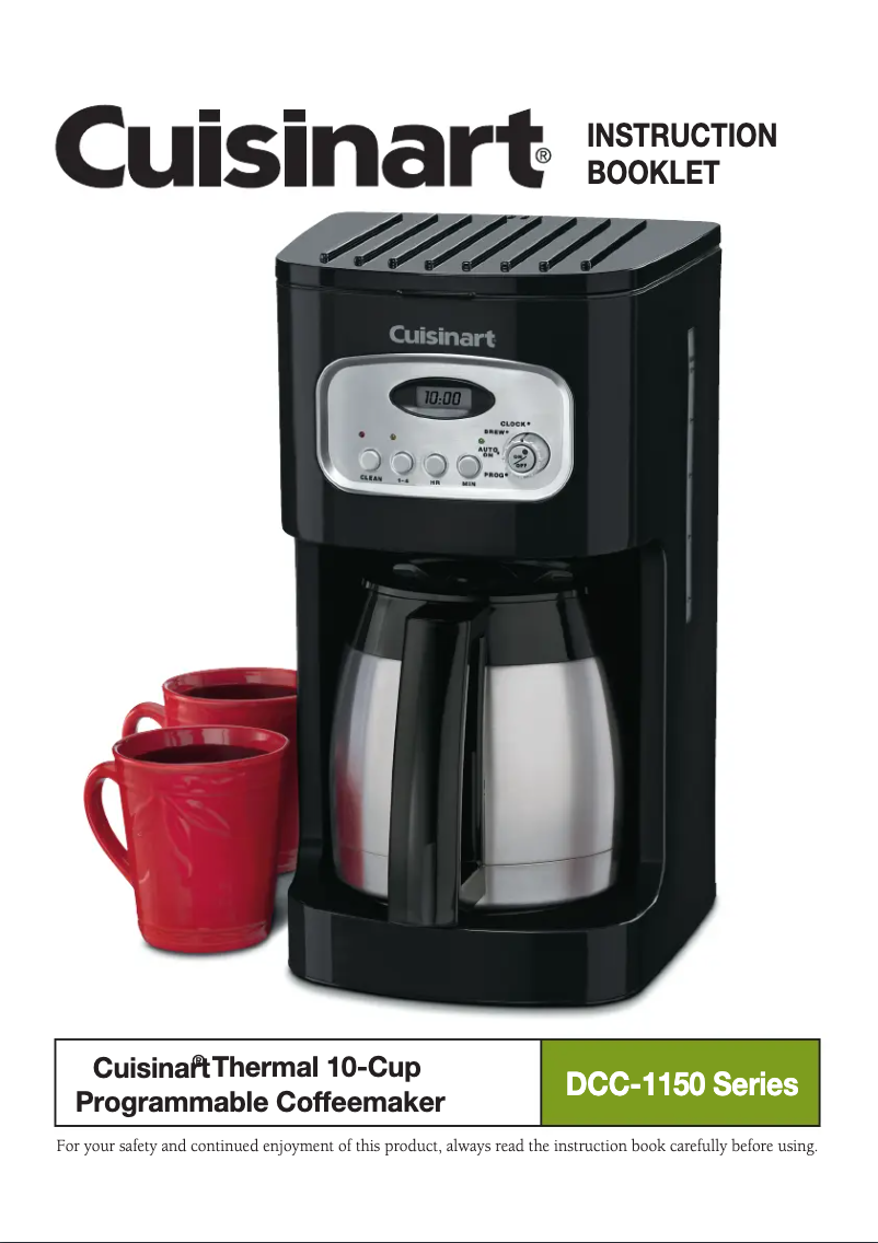 Image de la première page du manuel de l'appareil DCC-1150