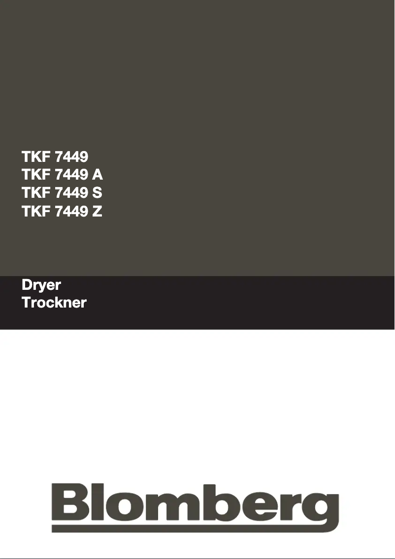 Page n°1 - Manuel utilisateur Blomberg TKF 7449