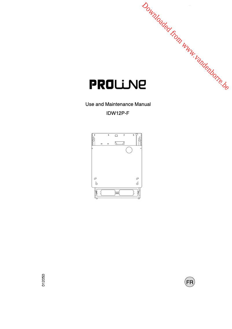 Page 1 de la notice Manuel utilisateur Proline IDW 12P-F