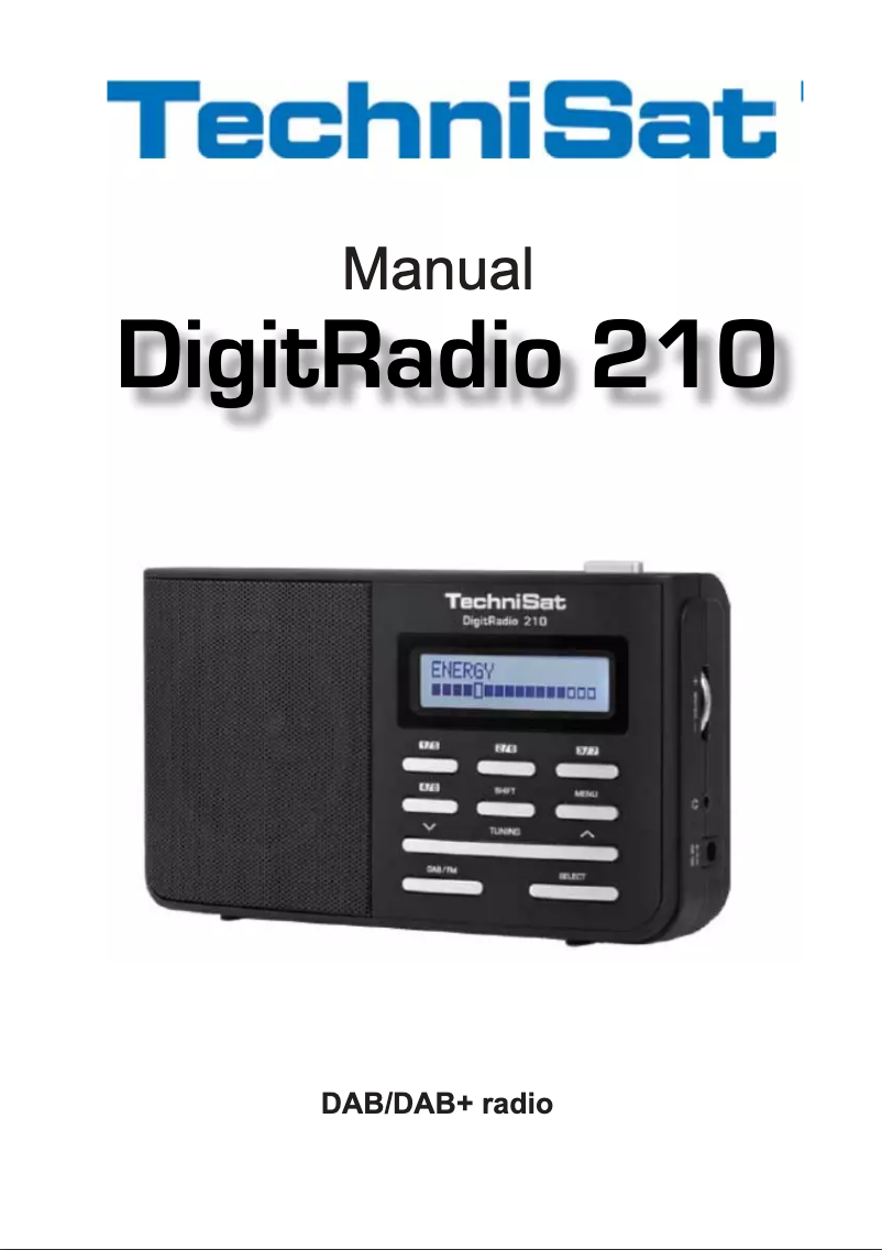 Image de la première page du manuel de l'appareil DigitRadio 210