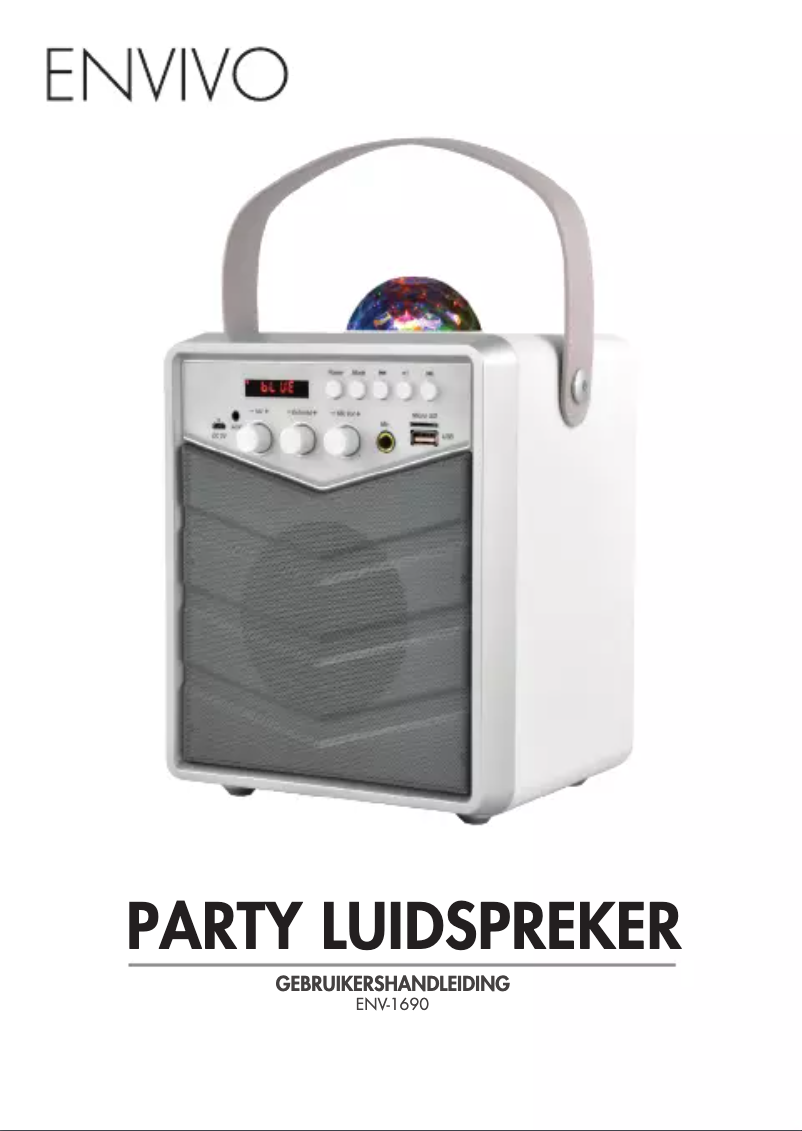 Page 1 de la notice Manuel utilisateur Envivo ENV-1690