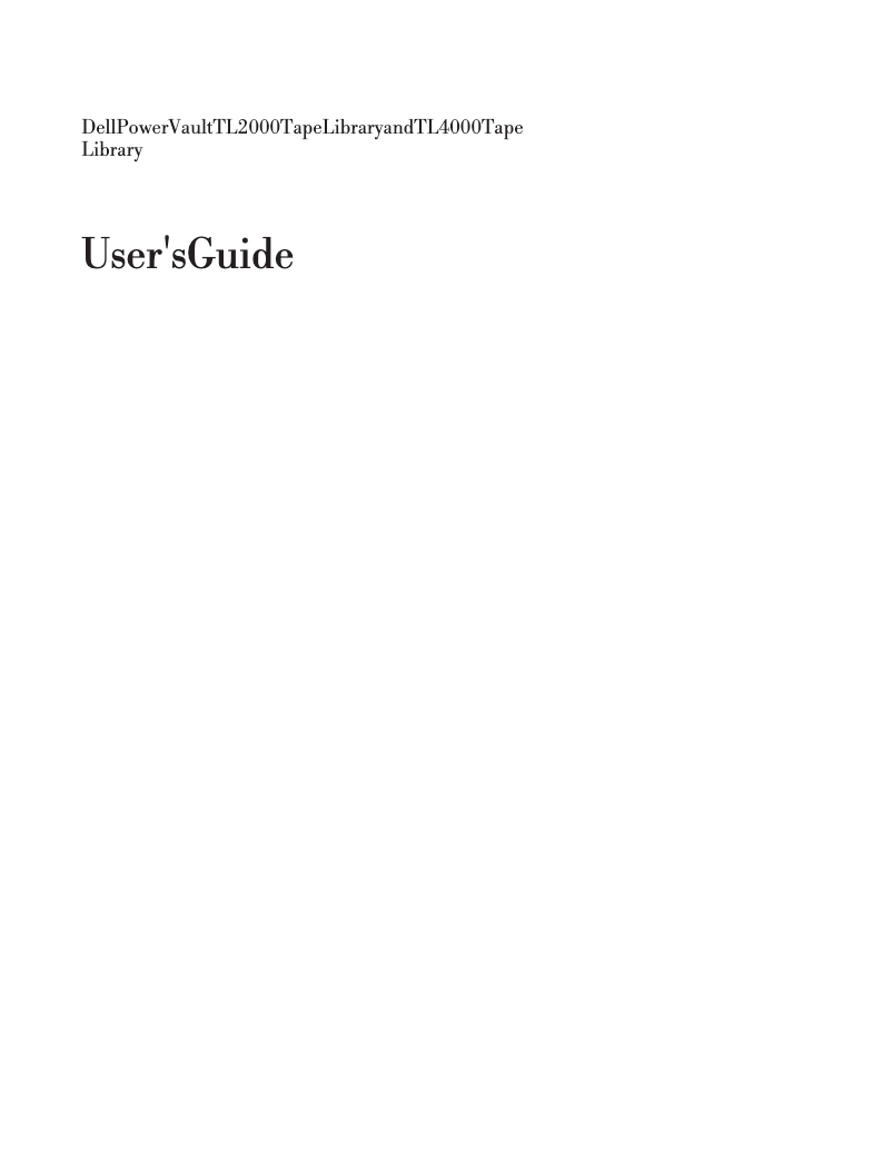 Image de la première page du manuel de l'appareil TL2000