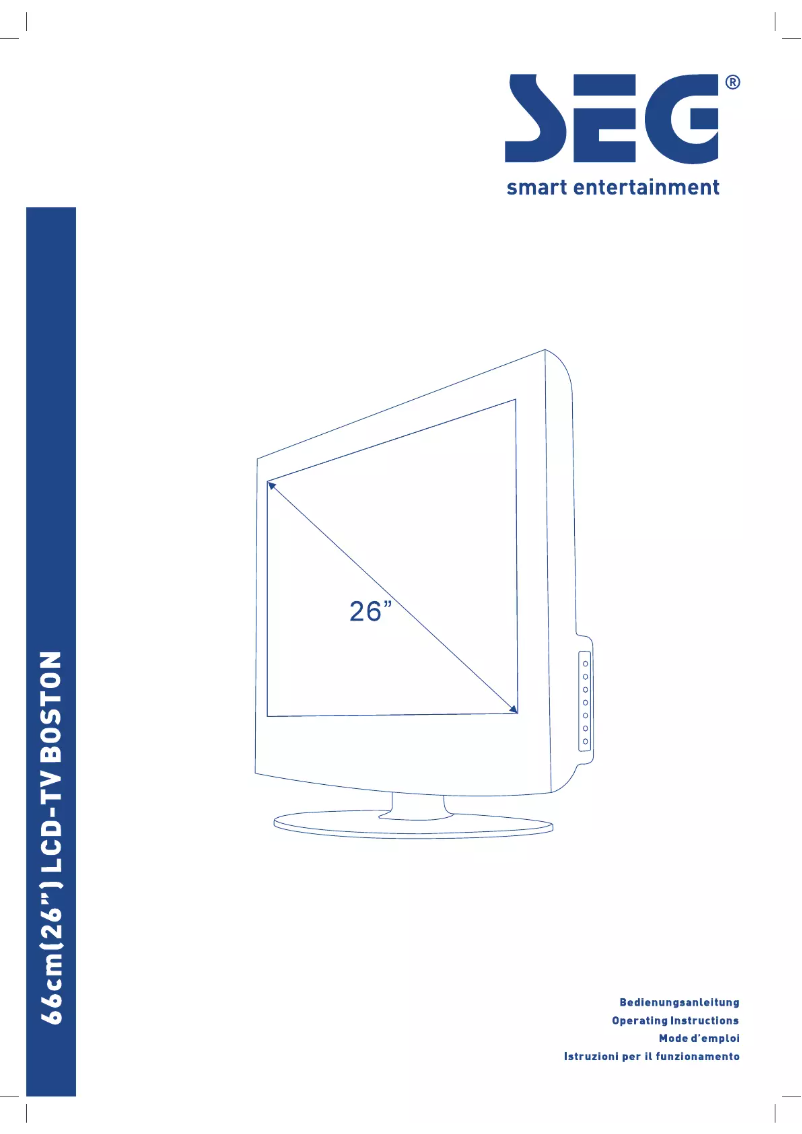 Page 1 de la notice Manuel utilisateur SEG Boston
