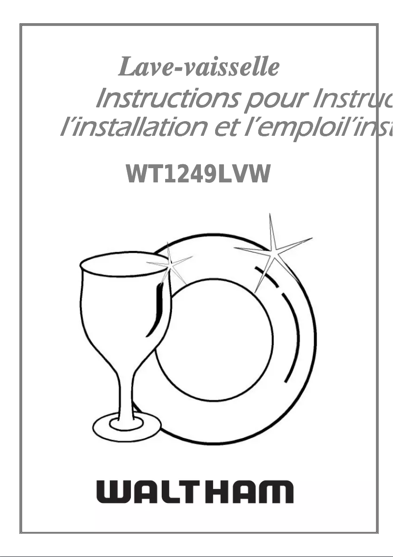 Page 1 de la notice Manuel utilisateur Waltham WT 1249 LVW
