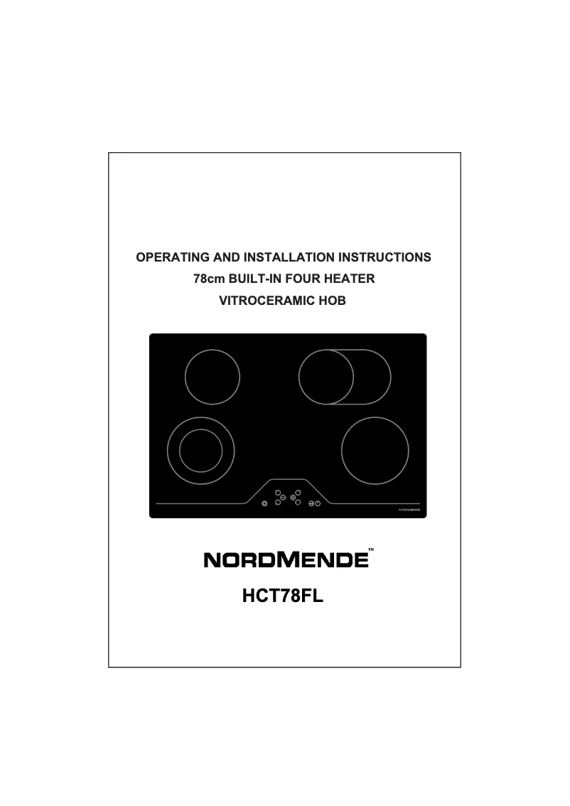 Page n°1 - Manuel utilisateur Nordmende HCT78