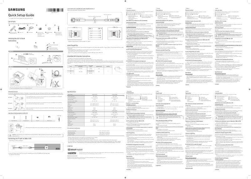 Page 1 de la notice Manuel utilisateur Samsung HG32EJ470AC