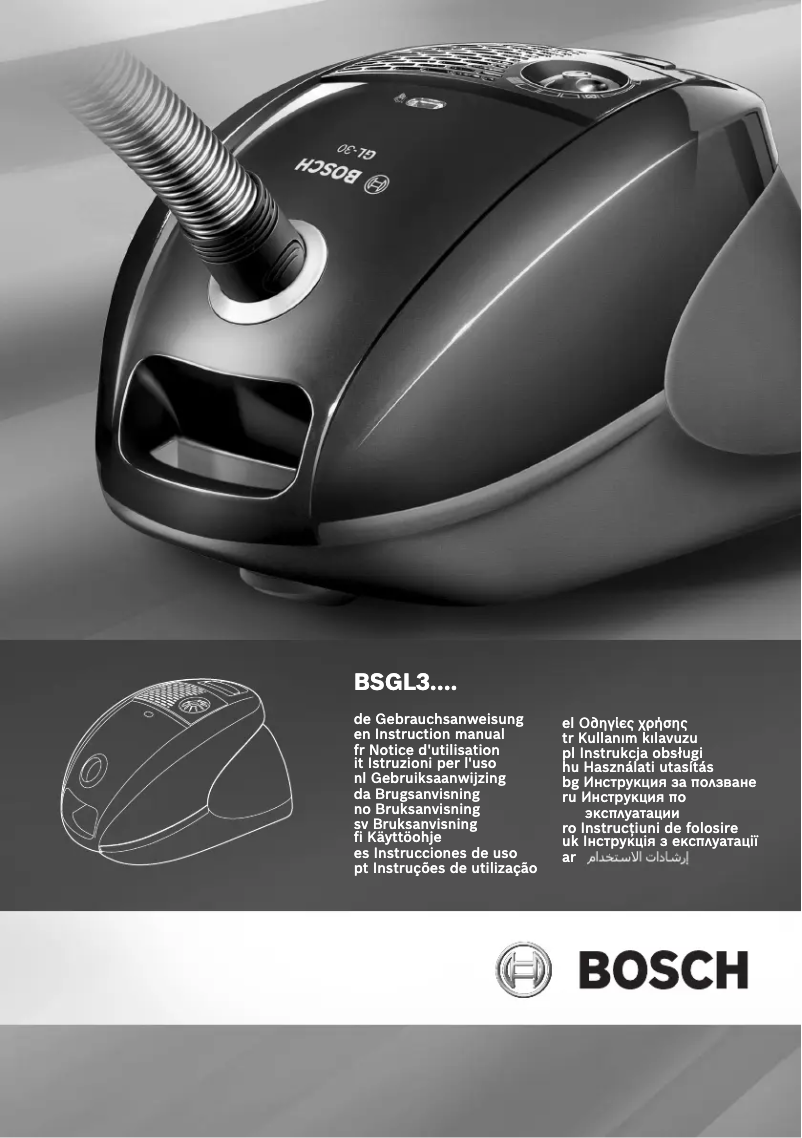 Page 1 de la notice Manuel utilisateur Bosch BSGL 32530