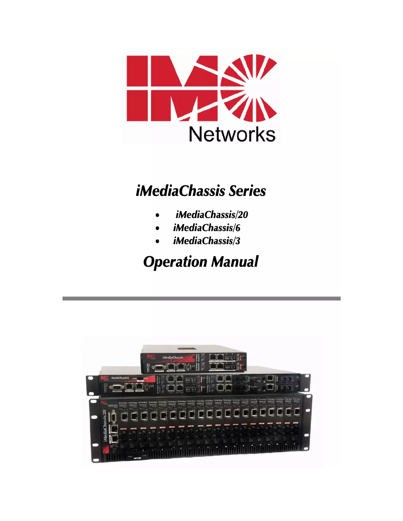 Page n°1 - Manuel utilisateur IMC Networks 850-10952-AC