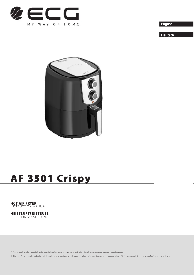 Page n°1 - Manuel utilisateur ECG AF 3501 Crispy