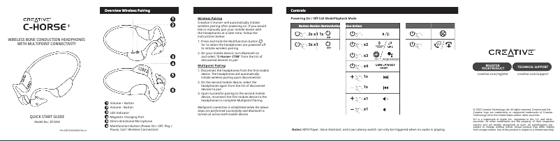 Image de la première page du manuel de l'appareil C-Horse+