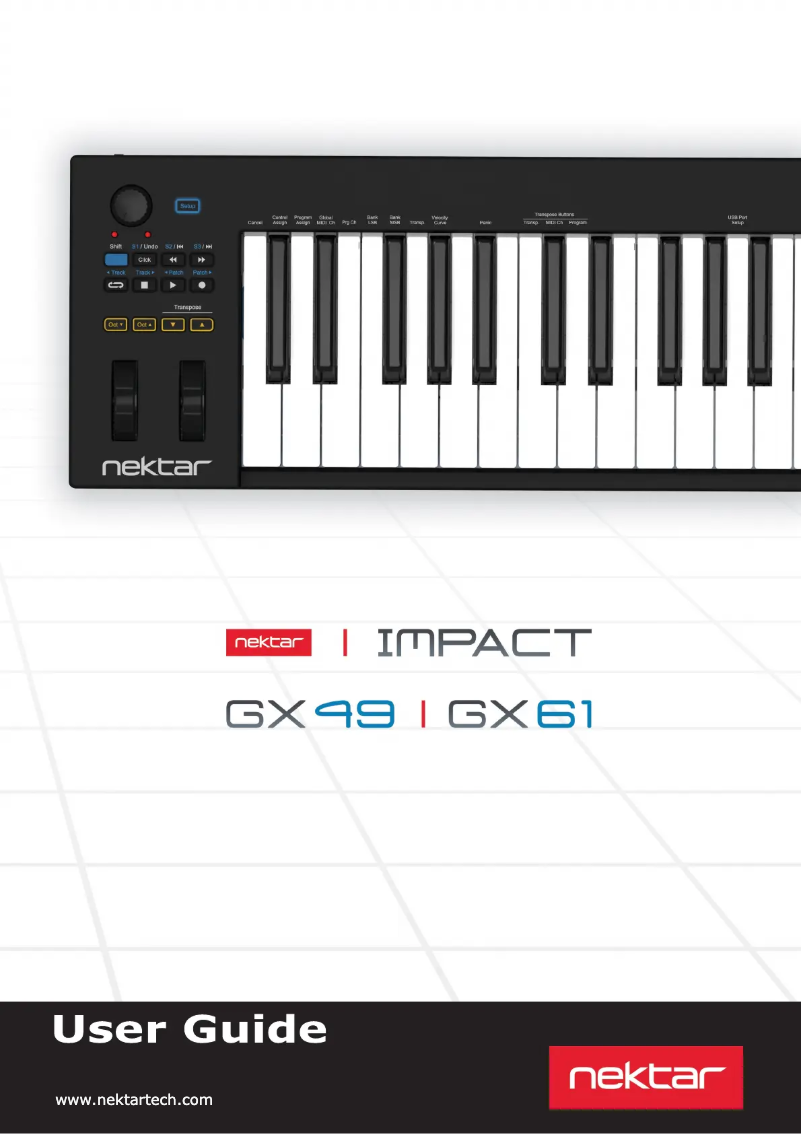 Image de la première page du manuel de l'appareil Impact GX49