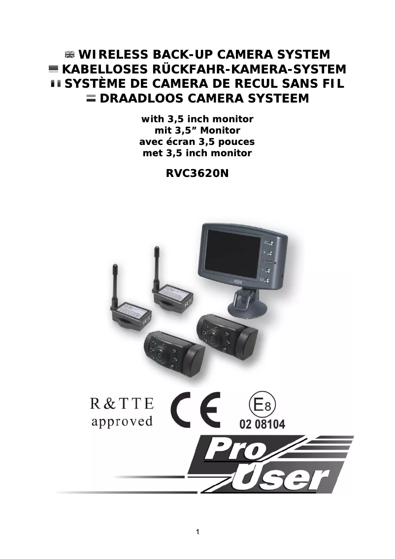 Image de la première page du manuel de l'appareil RVC3620N