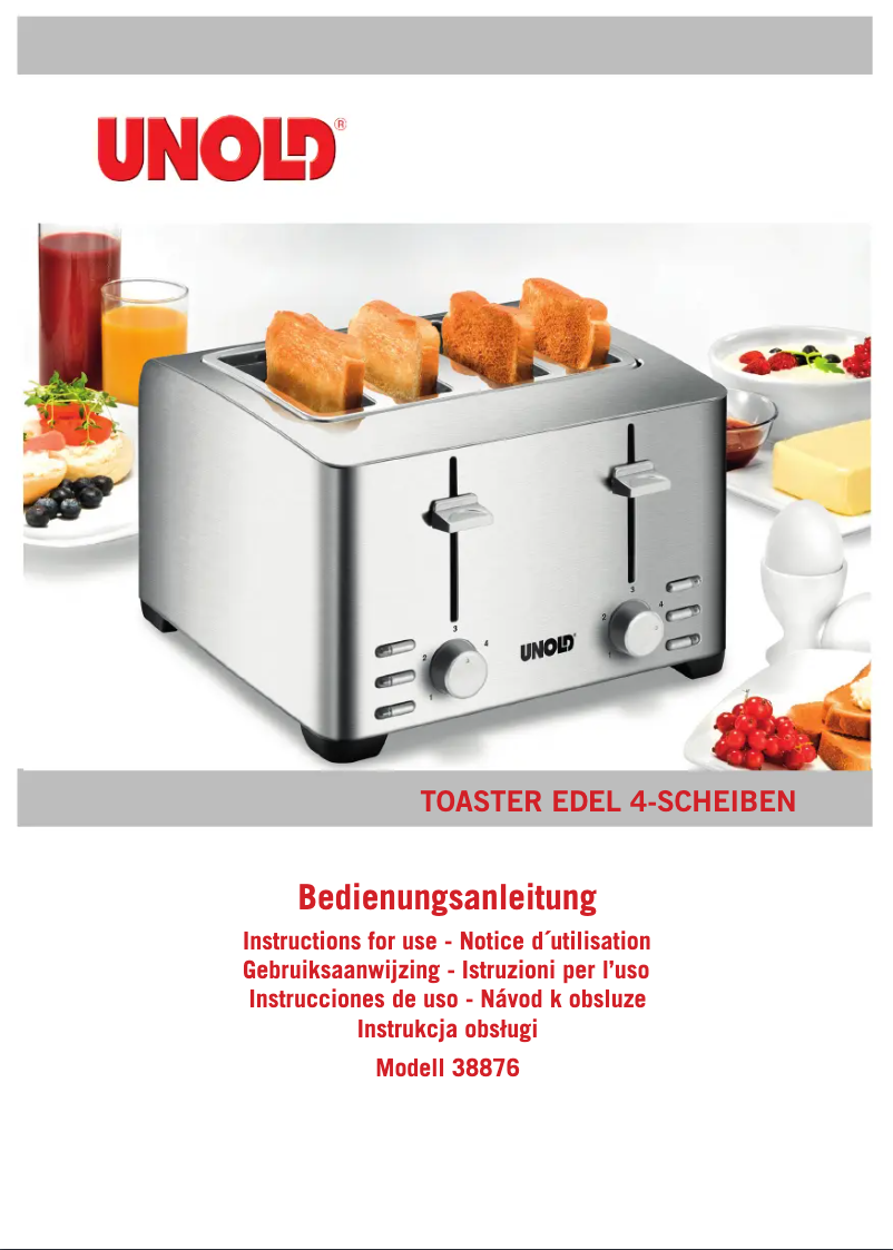 Page n°1 - Manuel utilisateur Unold 38876 Edel 4