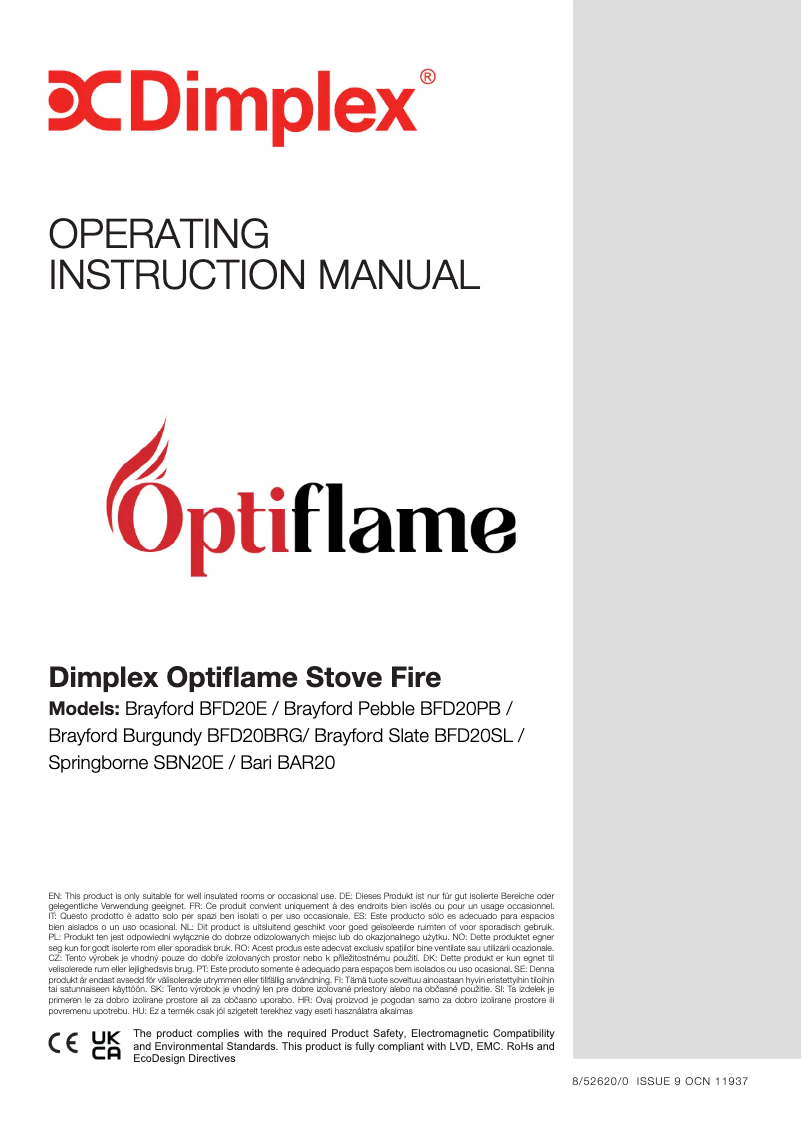 Image de la première page du manuel de l'appareil BFD20PB