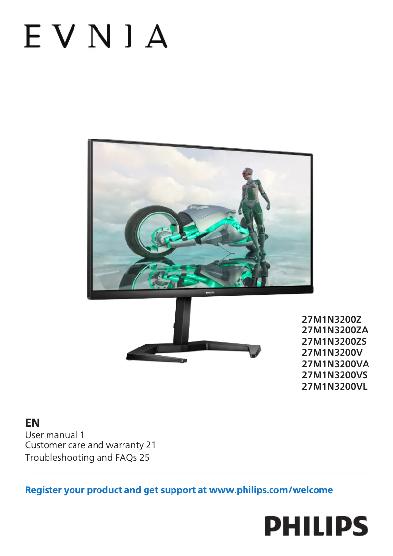 First page image of the manual for Momentum 27M1N3200Z