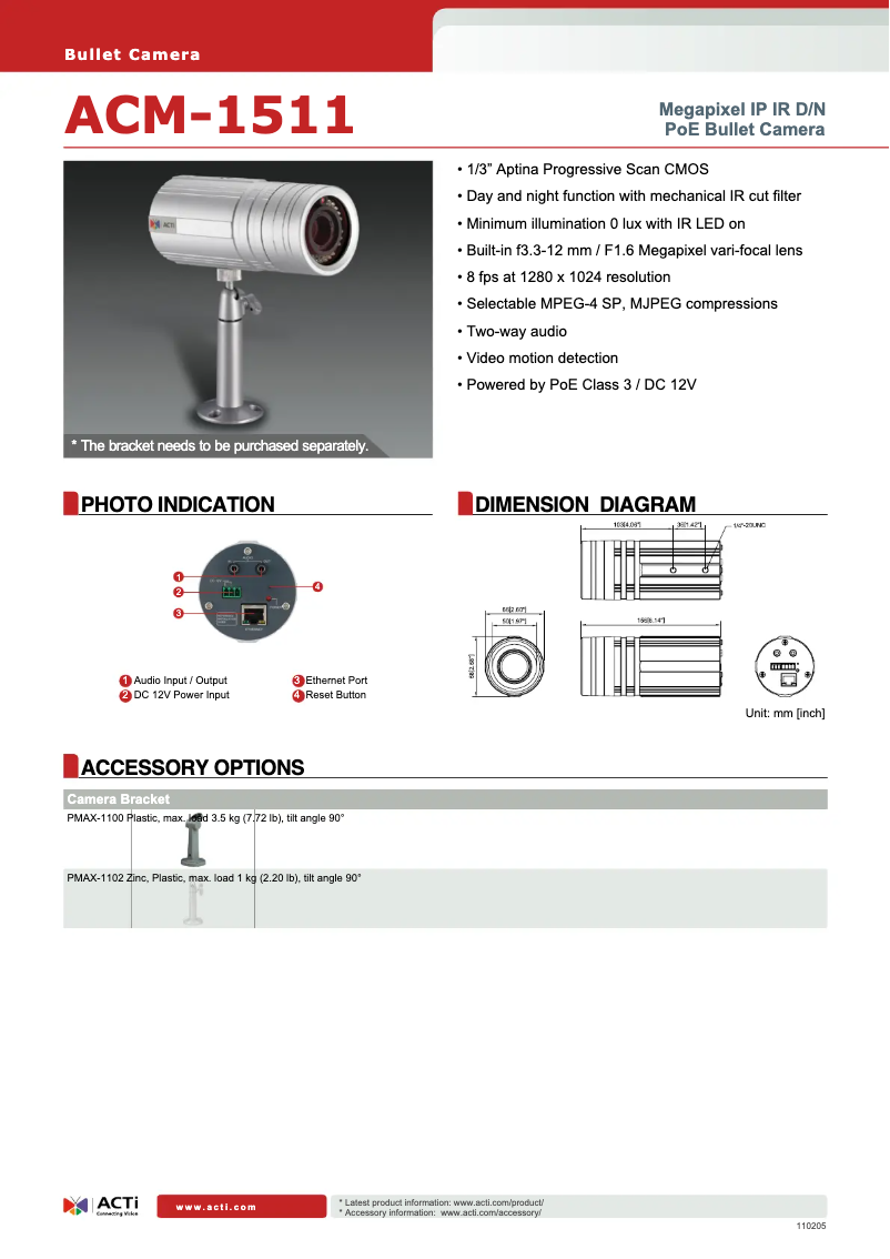 Image de la première page du manuel de l'appareil ACM-1511