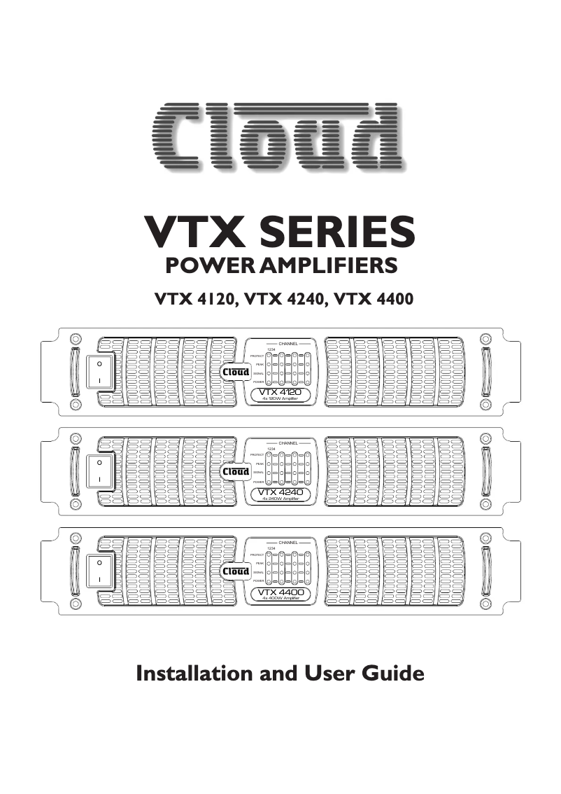 Image de la première page du manuel de l'appareil VTX4240