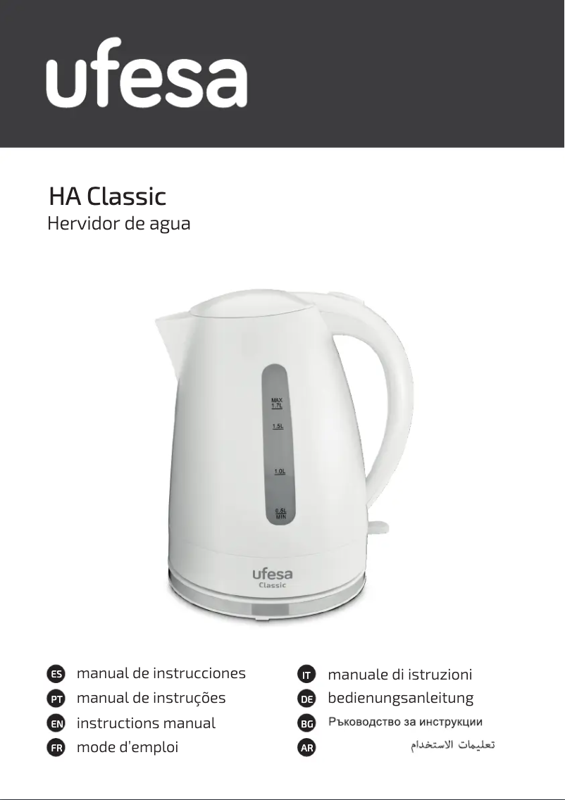 Page 1 de la notice Manuel utilisateur Ufesa Classic