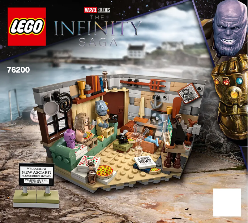 Page 1 de la notice Manuel utilisateur Lego Marvel Studios The Infinity Saga 76200