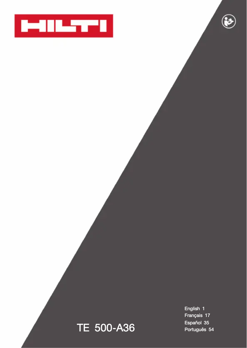 Image de la première page du manuel de l'appareil TE 500-A36 SDS