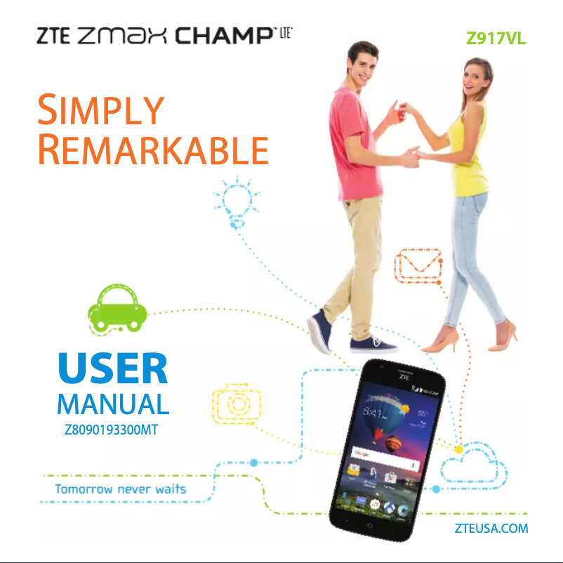 Page 1 de la notice Manuel utilisateur ZTE Zmax Grand LTE