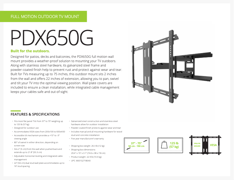 Image de la première page du manuel de l'appareil PDX650G