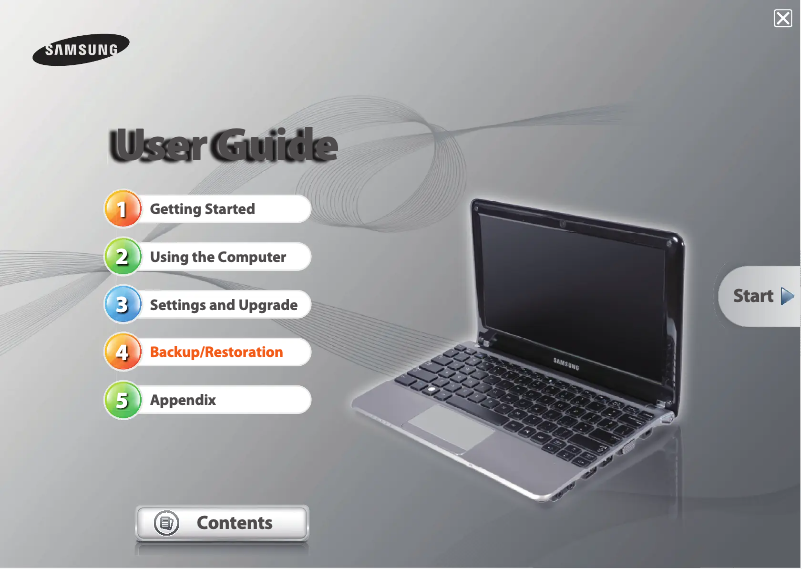 Página 1 del manual Manual de usuario Samsung NP-NC210