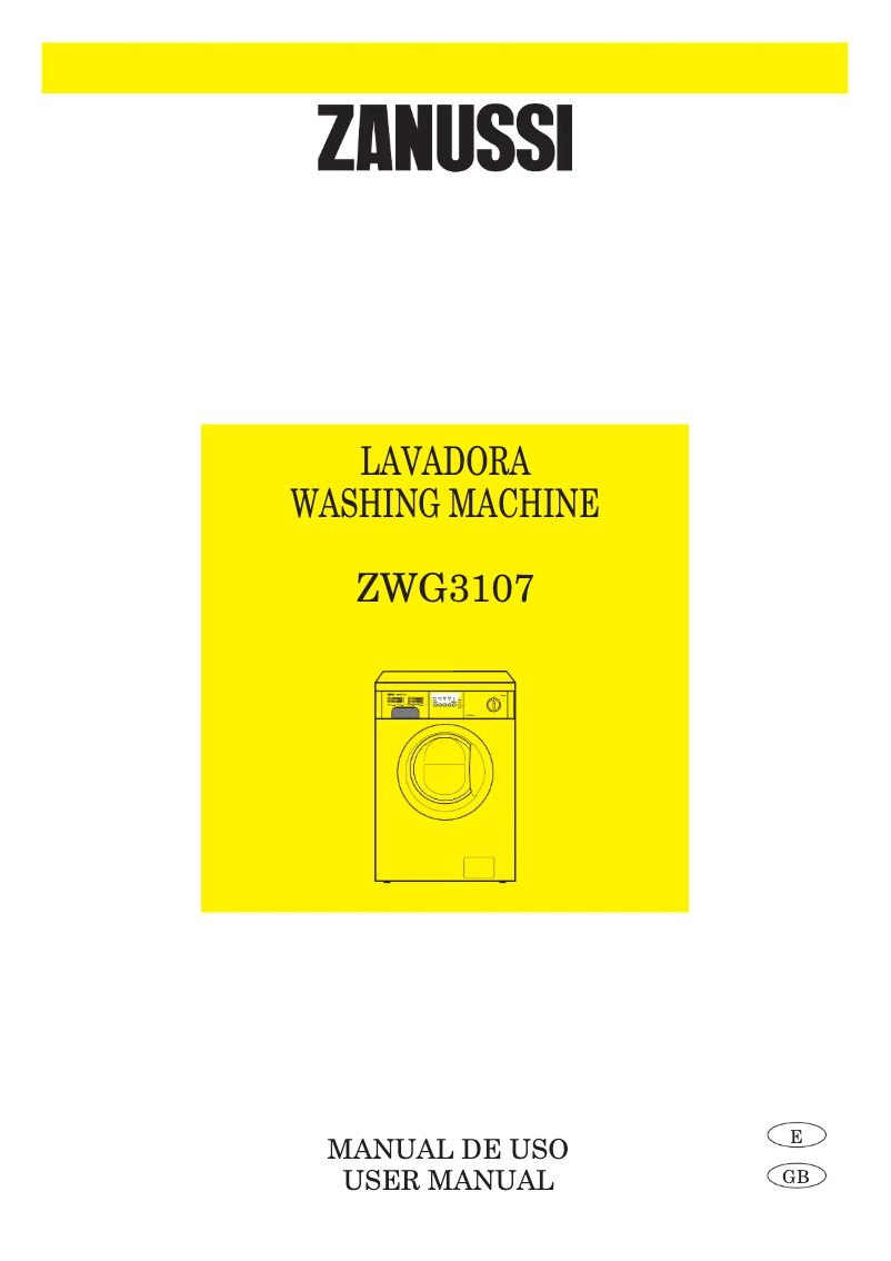 Página 1 del manual Manual de usuario Zanussi ZWG 3107