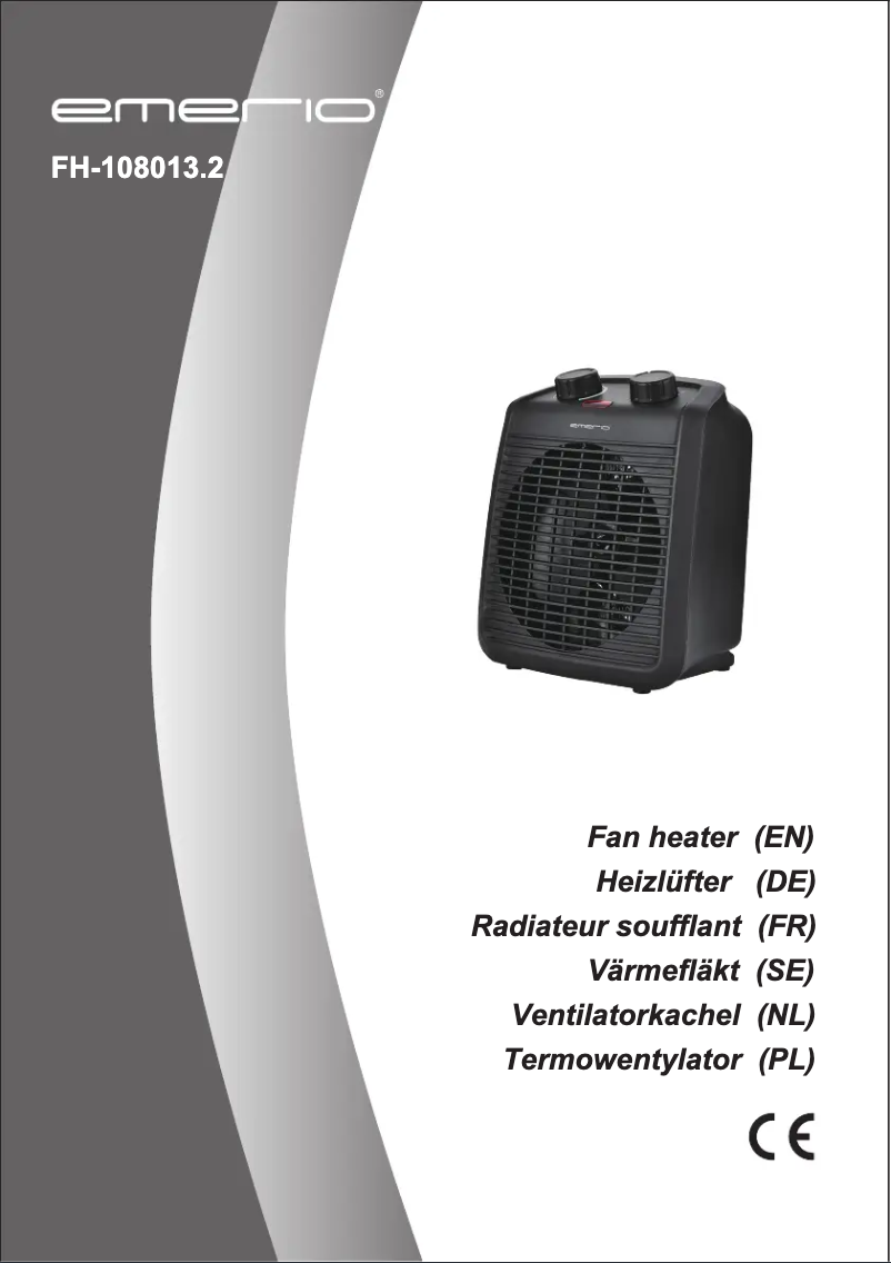 Image de la première page du manuel de l'appareil FAN-108013