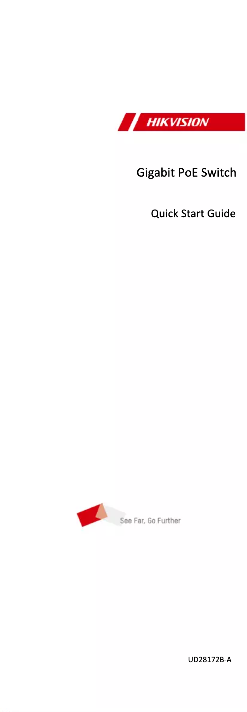 Page 1 de la notice Manuel utilisateur Hikvision DS-3E0508P-O