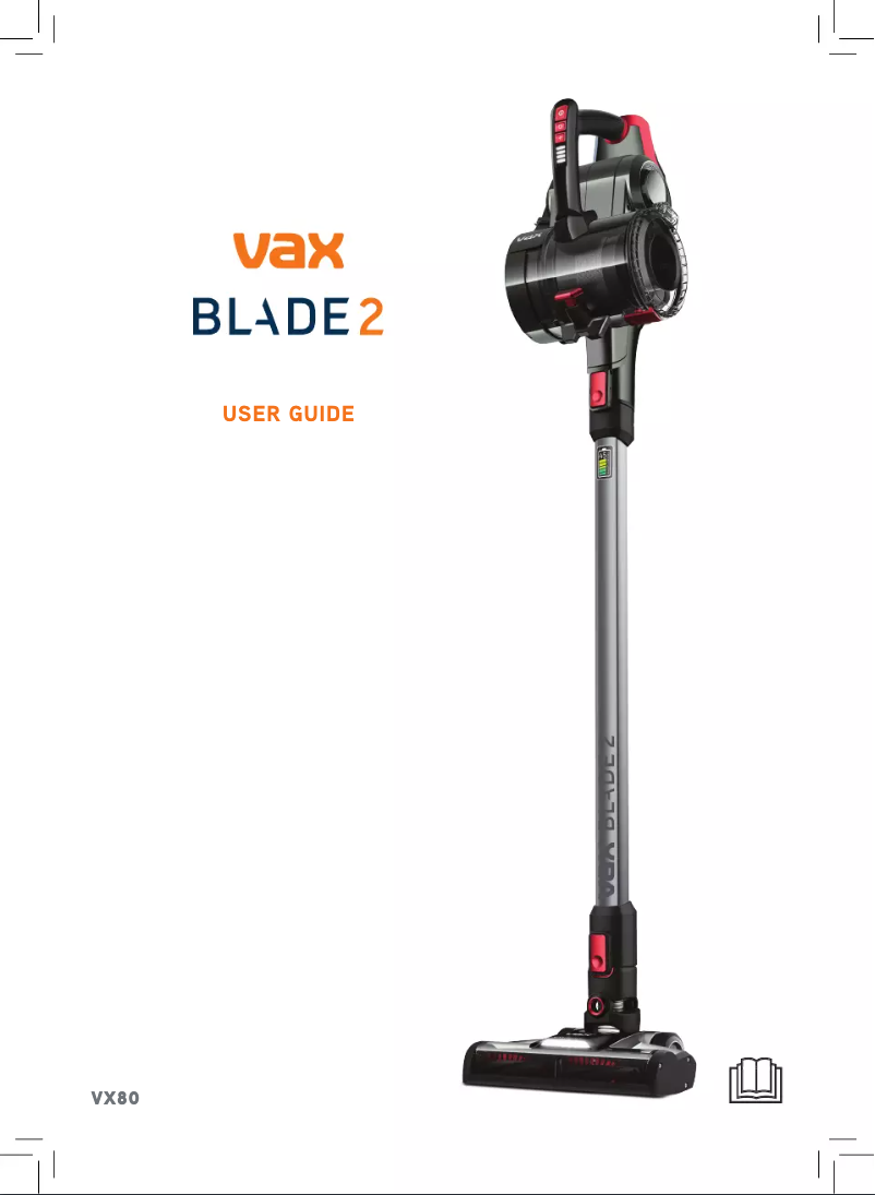 Page n°1 - Manuel utilisateur Vax Blade 2 VX80