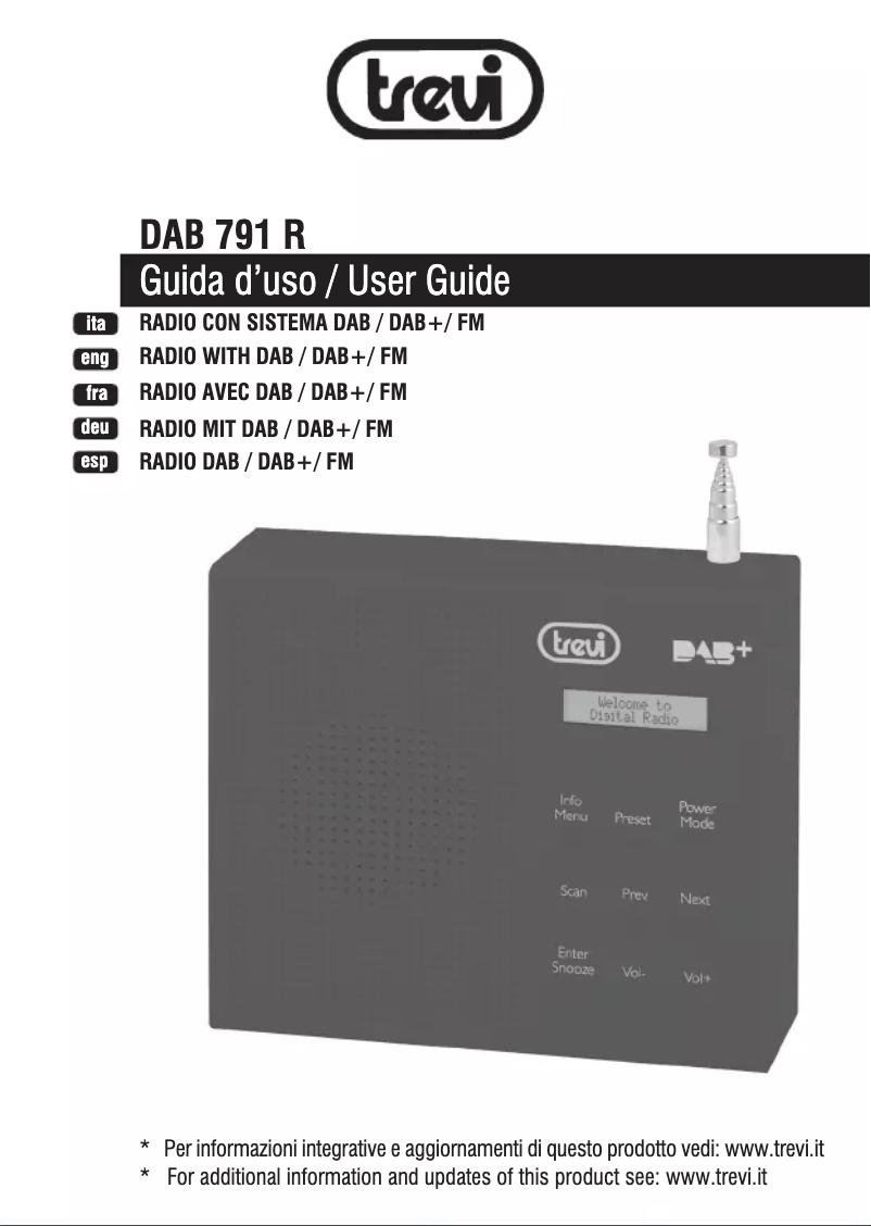 Page n°1 - Manuel utilisateur Trevi DAB 791 R