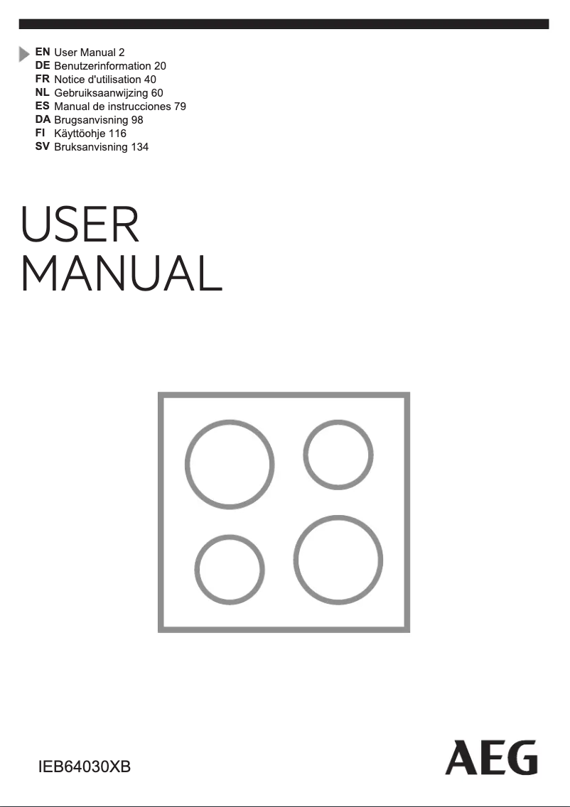 Image de la première page du manuel de l'appareil IEB64030XB