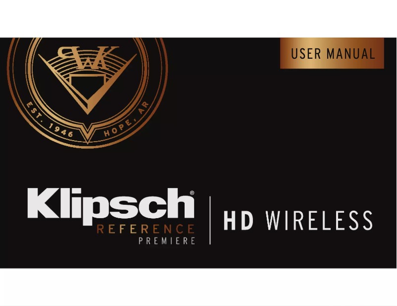 Page 1 de la notice Manuel utilisateur Klipsch RP-HUB1