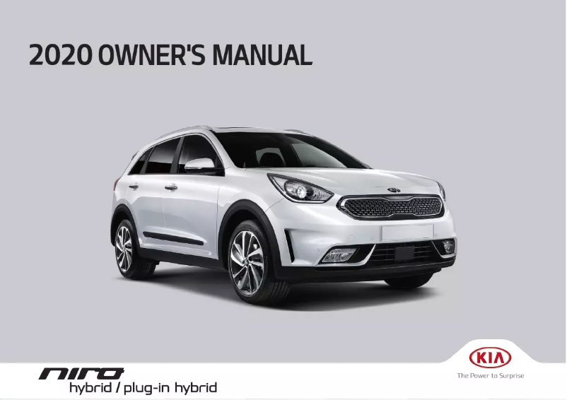 Page 1 de la notice Manuel utilisateur Kia Niro Hybrid (2020)