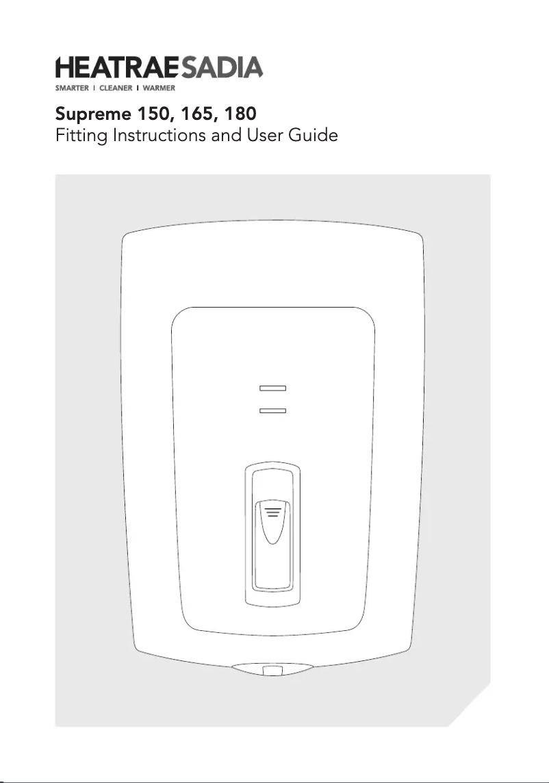 Page n°1 - Manuel utilisateur Heatrae Sadia Supreme 150